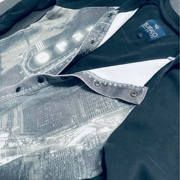 Buffalo City Skyline Distressed Vintage Unisex Jacket - Picture 7 of 8